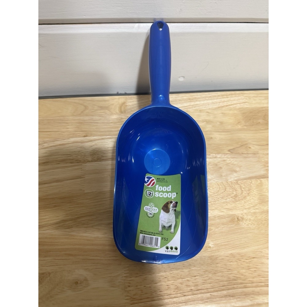 Van Ness Pet Food Scoop, Blue, 2 cup